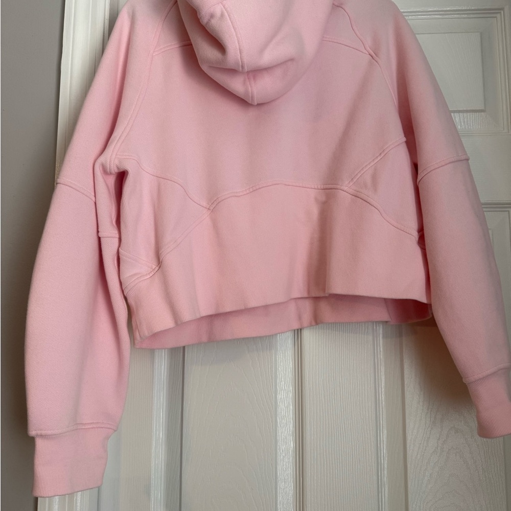 lululemon athletica Pink Cropped Hoodie